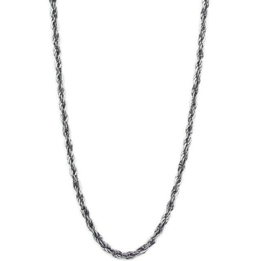 Instant Replay - Black Mens Necklace